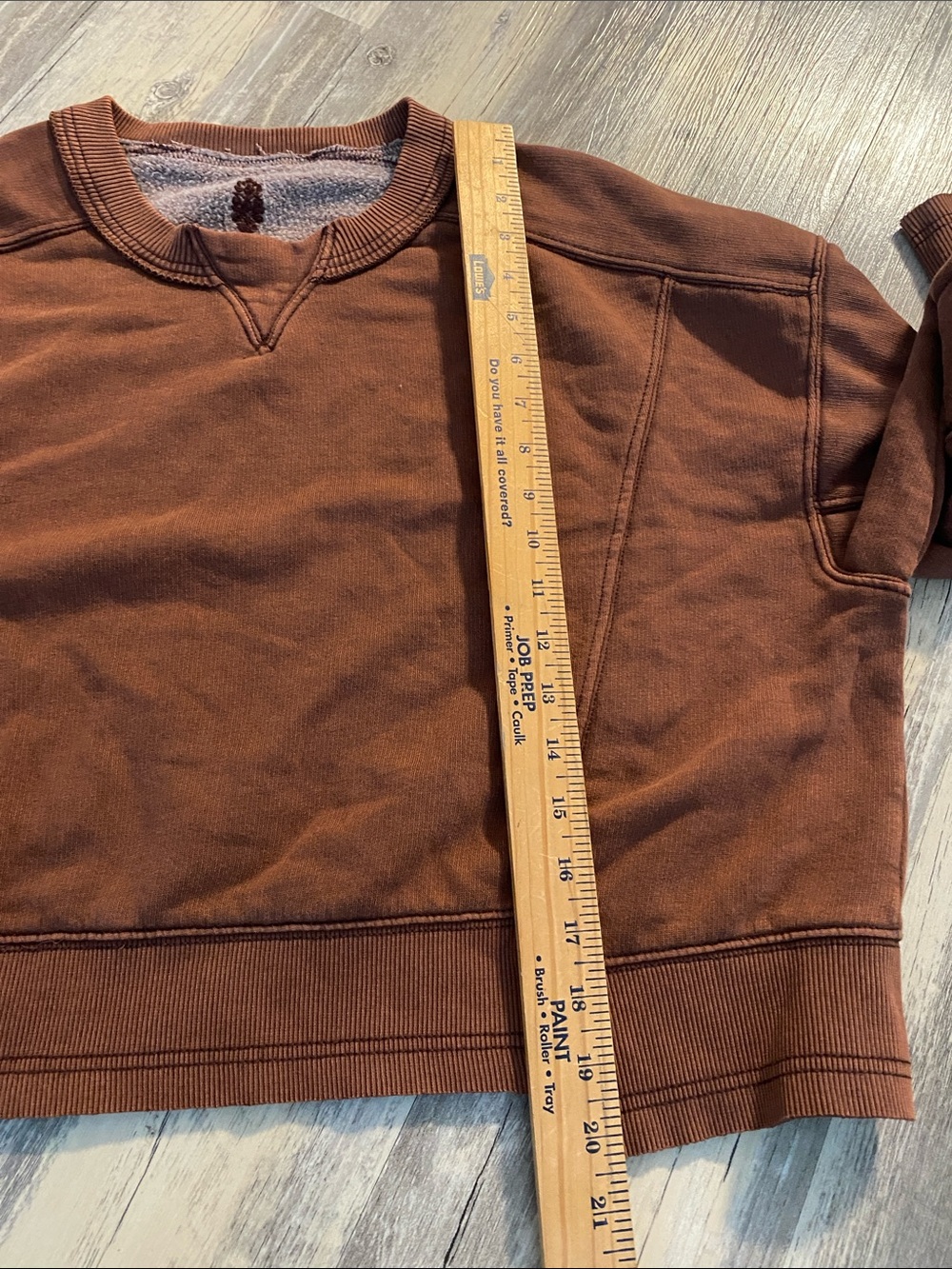 FP Movement Intercept Pullover Sweatshirt Chocolate Brown Size M - Picture 7 of 8